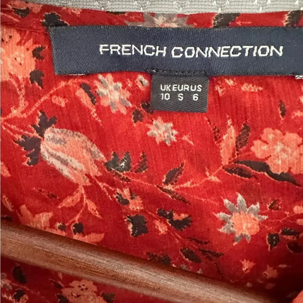 FRENCH CONNECTION Esi Crinkle Printed Dress